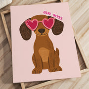 Girl Boss Dog – Nursery & Kids Canvas Wall Art