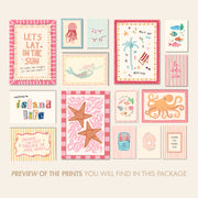 Trendy Summer – Set de láminas decorativas – 16 diseños imprimibles