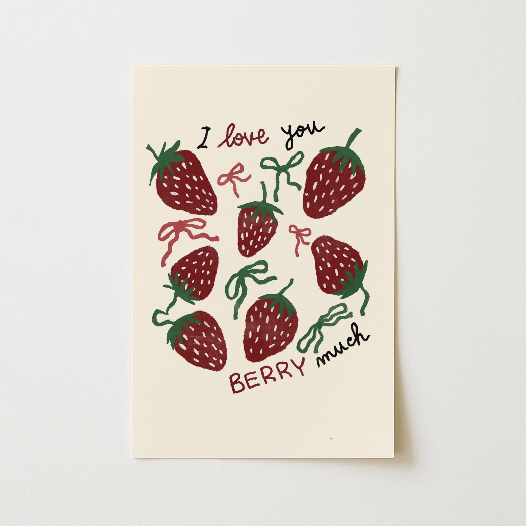 Arte murale a forma di fragola