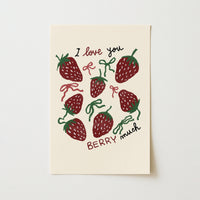 Arte murale a forma di fragola