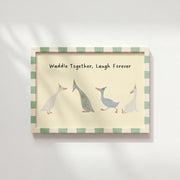 Waddle Together, Laugh Forever – Nursery & Kids Wall Art