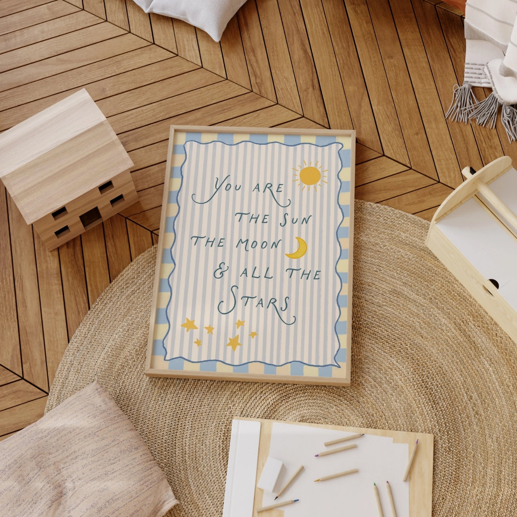 Stampa con citazione celestiale