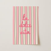 La Dolce Vita Pink & Green – Coastal Wall Art