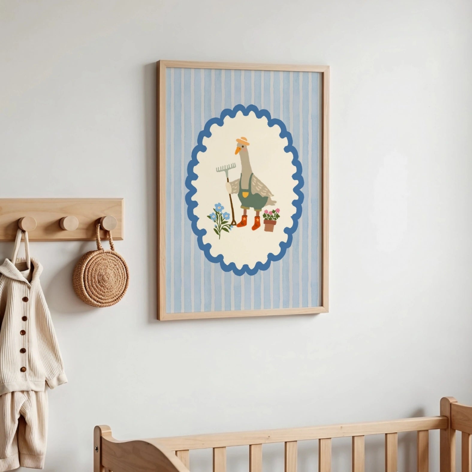 Goose Gardener Nursery Print