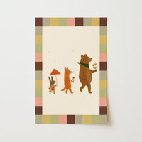 Woodland Friends Print