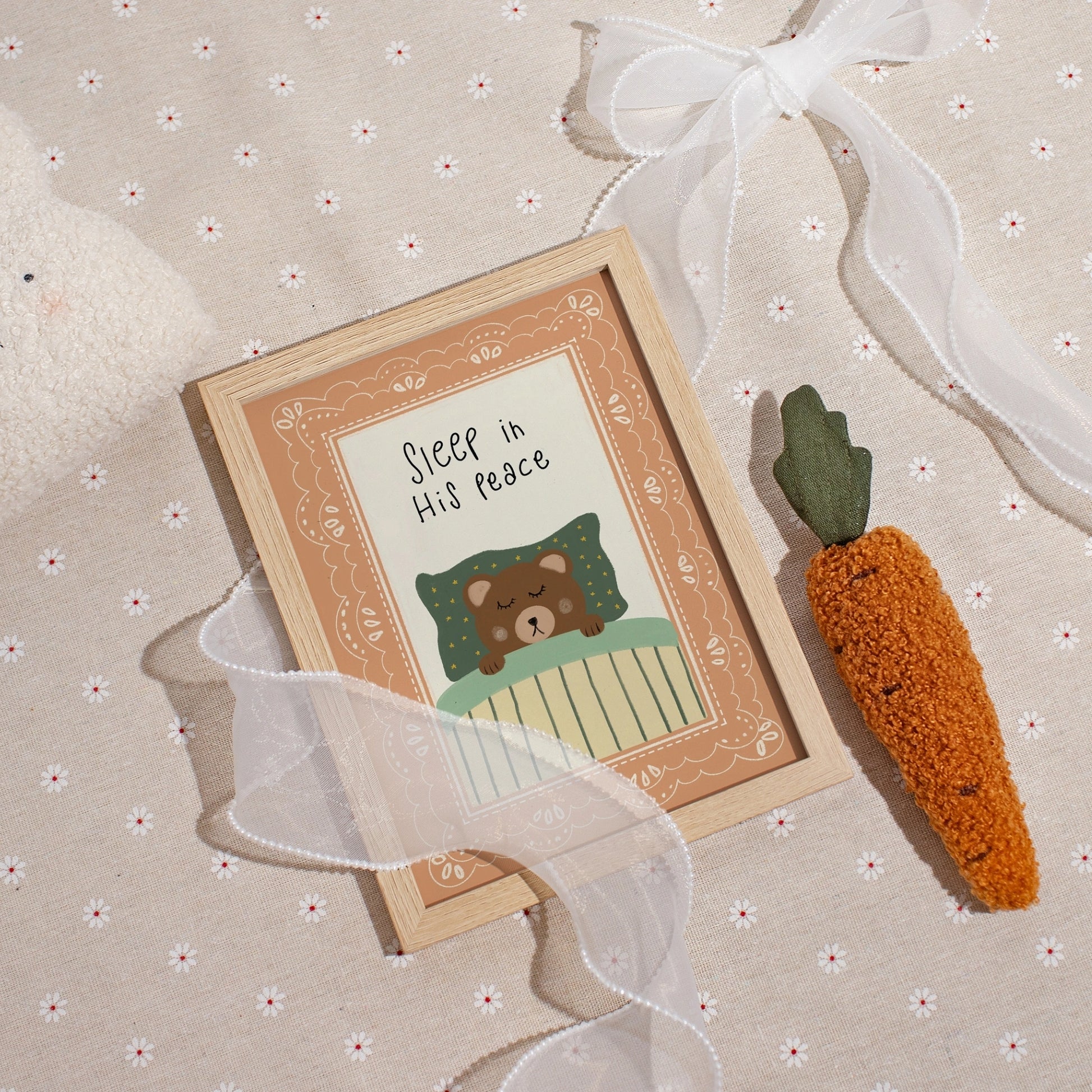 Sleep in His Peace Nursery Wall Art