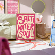 Salt Water Soul Pink – Coastal Wall Art