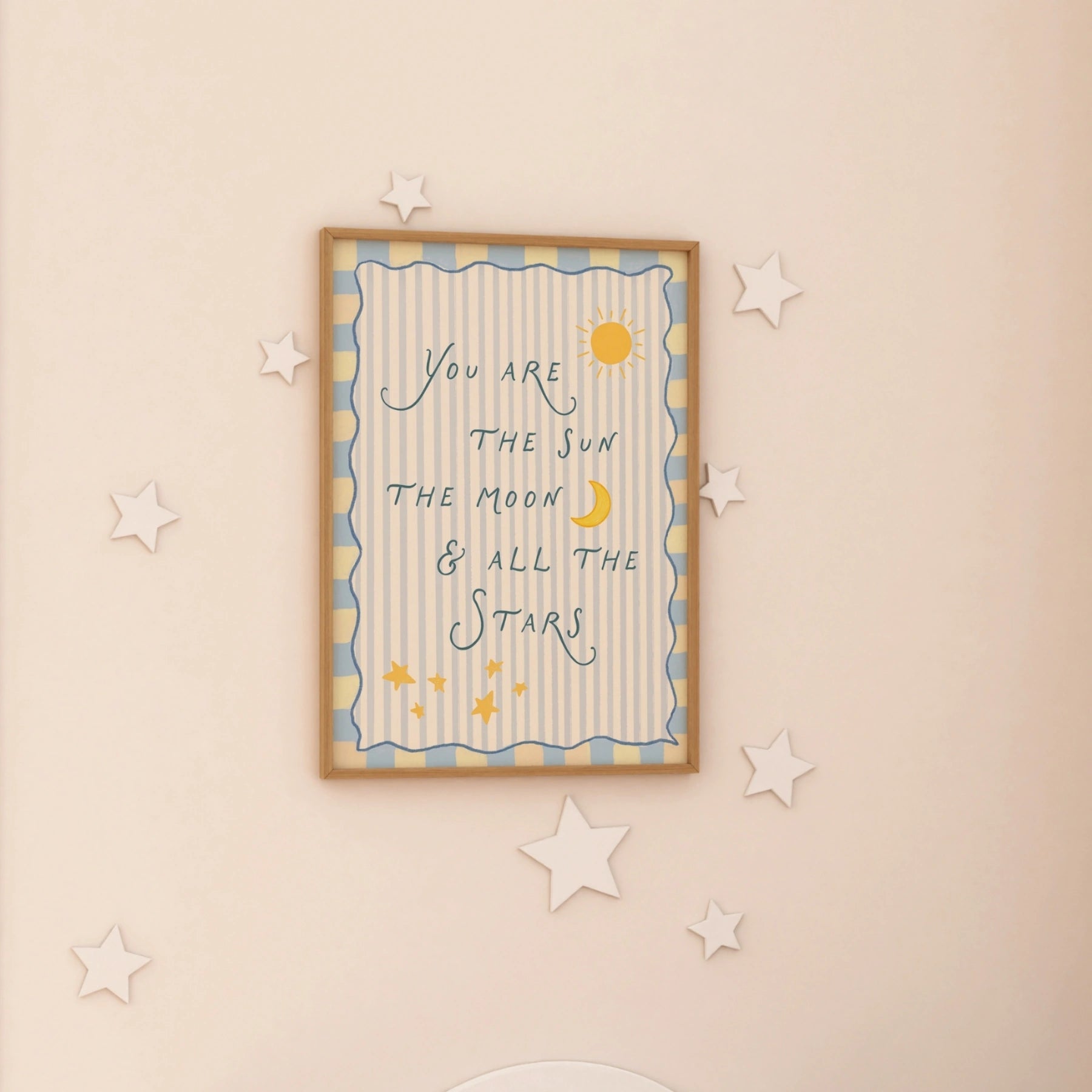 Stampa con citazione celestiale