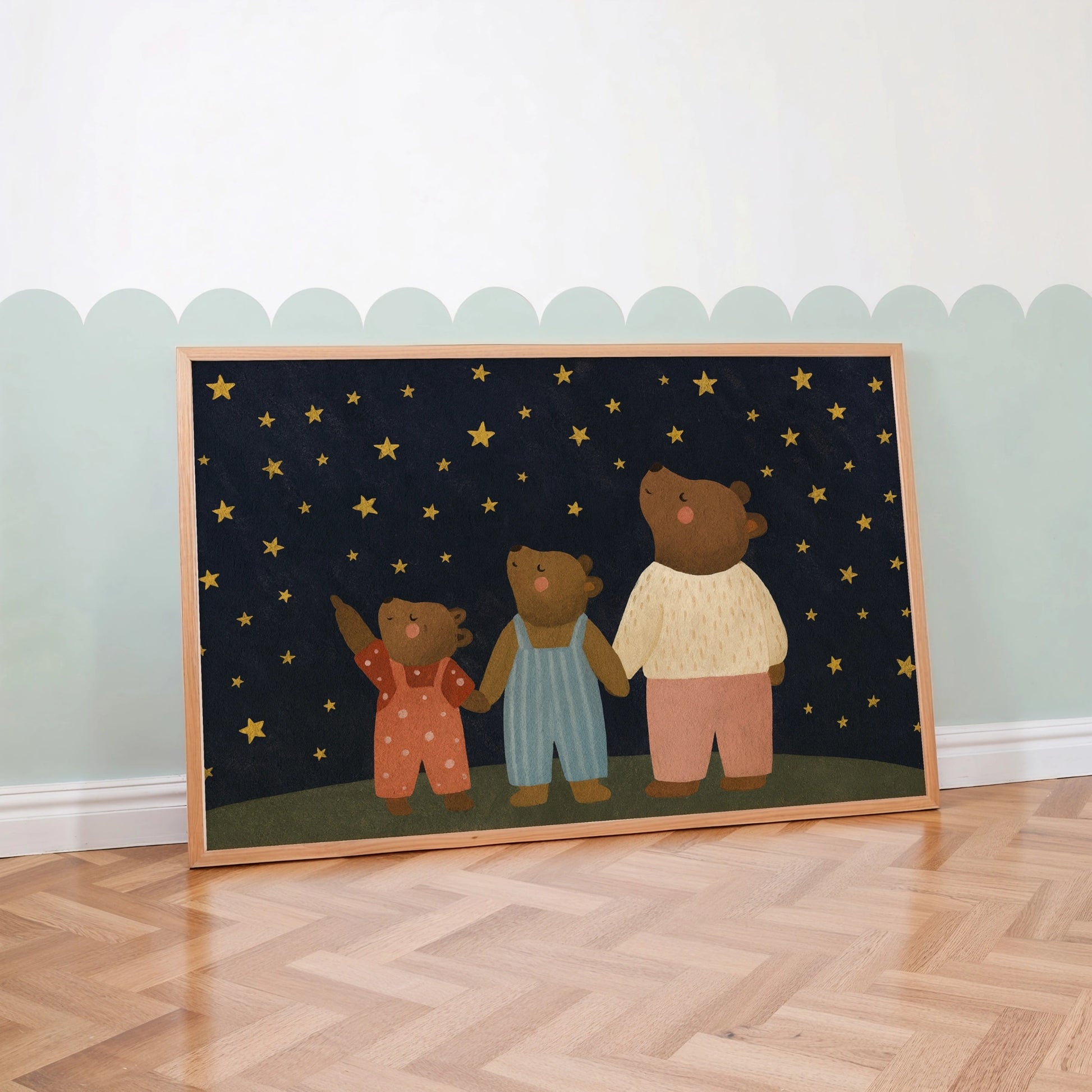 Impression pour chambre d'enfant : chiot et chaton – Décoration murale animalière mignonne pour enfants