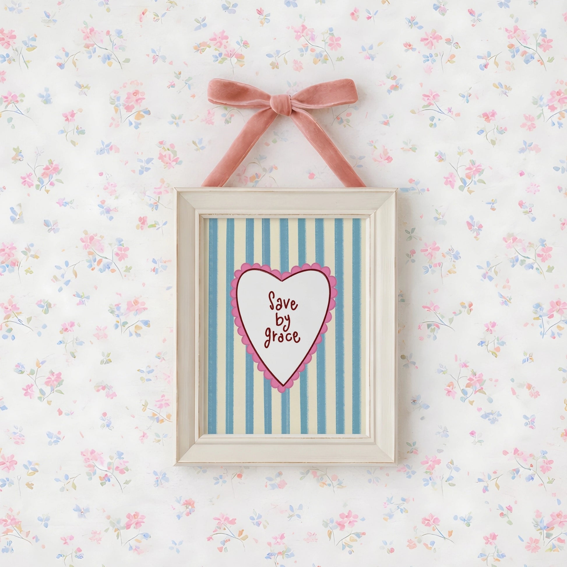 Sauvé par la grâce - Art mural chrétien