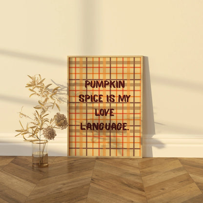 Pumpkin Spice Wall Art - Rustic Fall Home Decor