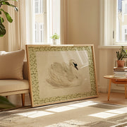 Swan Vintage – Póster infantil