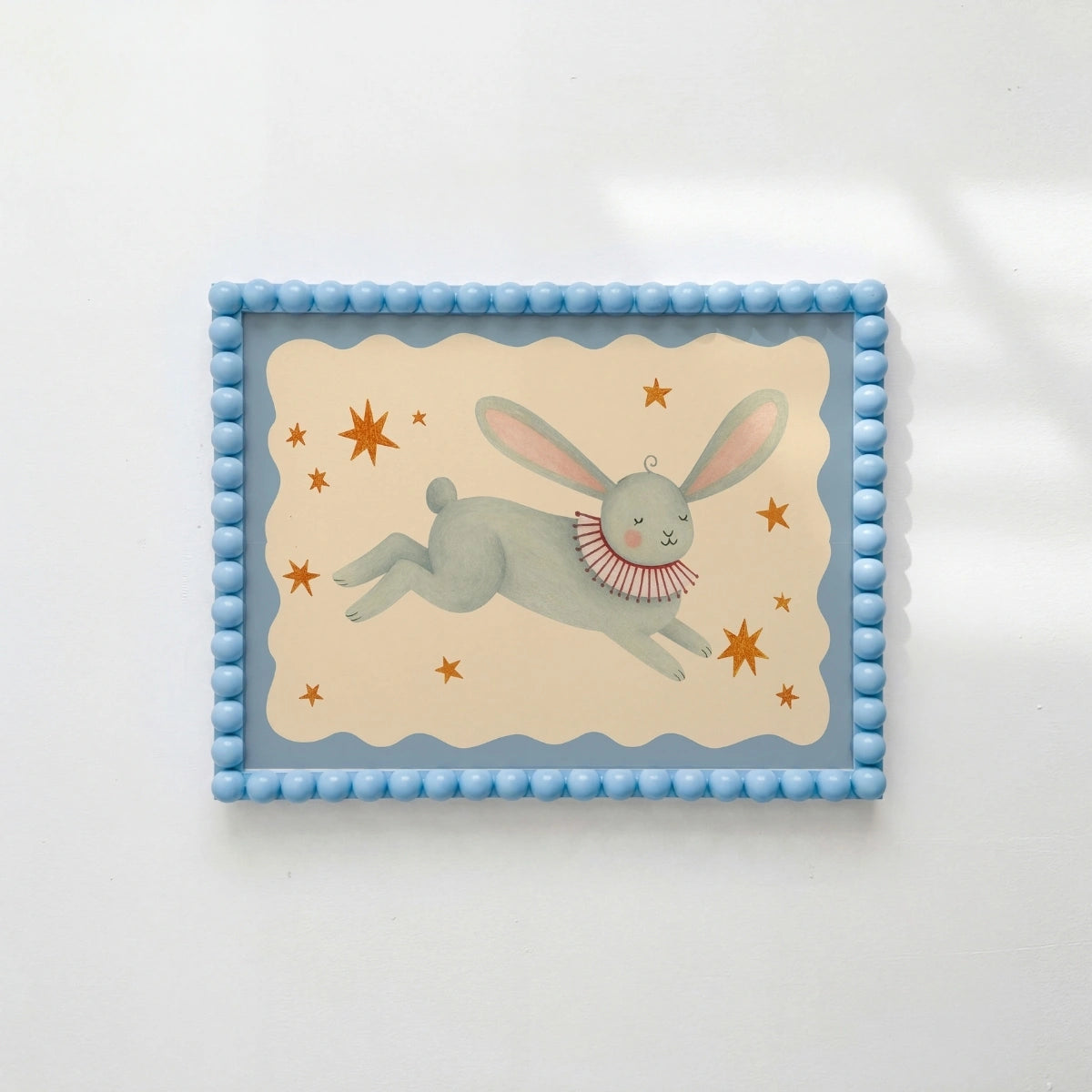 Cute Rabbit Wall Art, Colorful Kids Decor