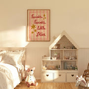 Twinkle Little Star Pink Stars – Nursery & Kids Wall Art