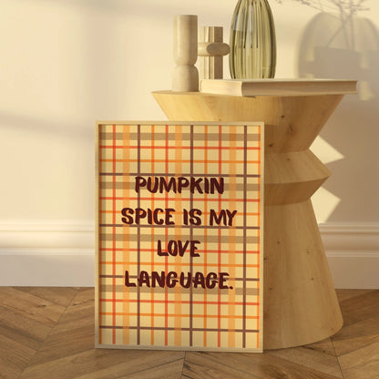 Pumpkin Spice Wall Art - Rustic Fall Home Decor