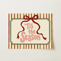 Tis the Season with Red Bow – Póster de Navidad