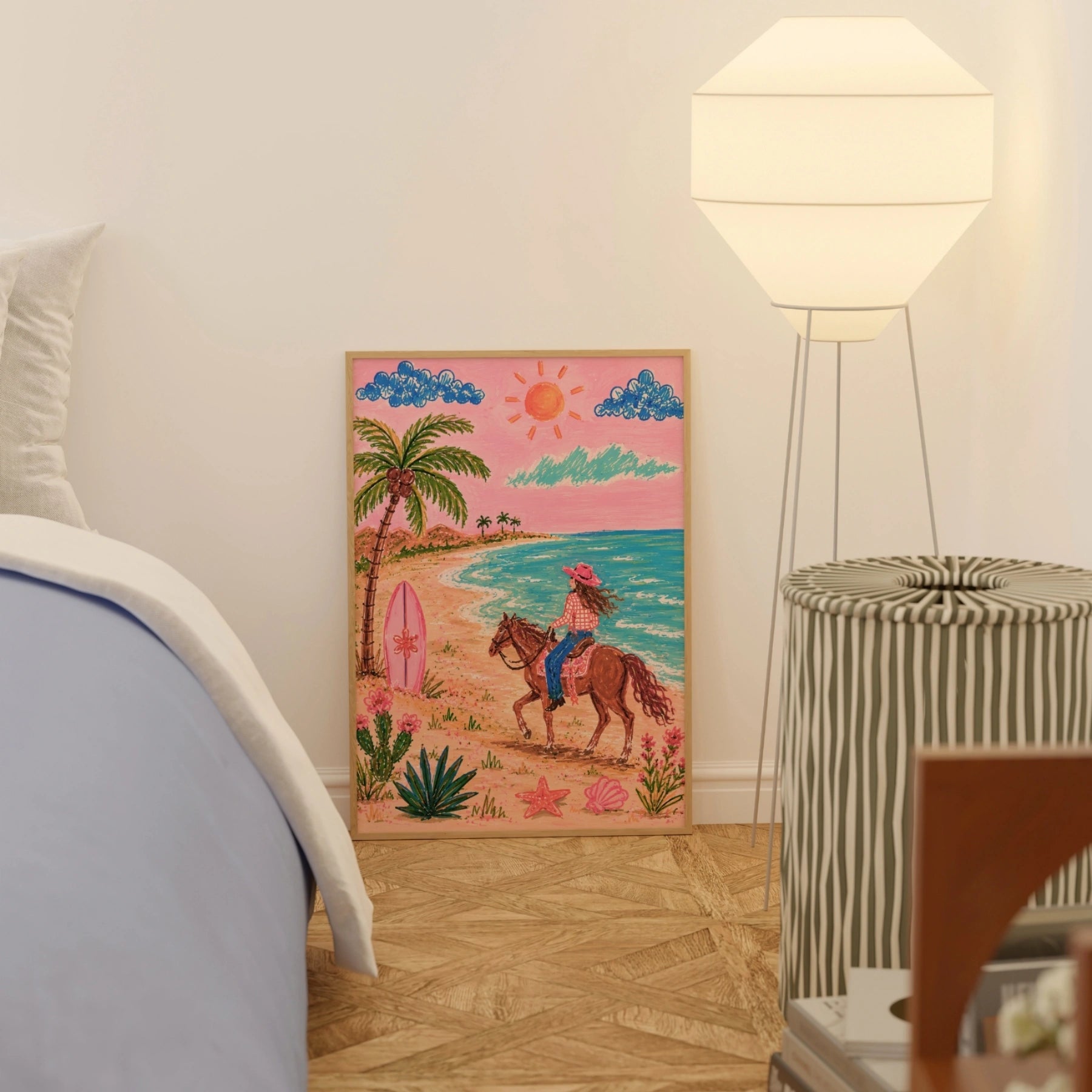 Pink Coastal Decor