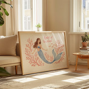 Mermaid Coastal Decor – Arte de pared costero