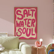 Salt Water Soul Pink – Coastal Wall Art