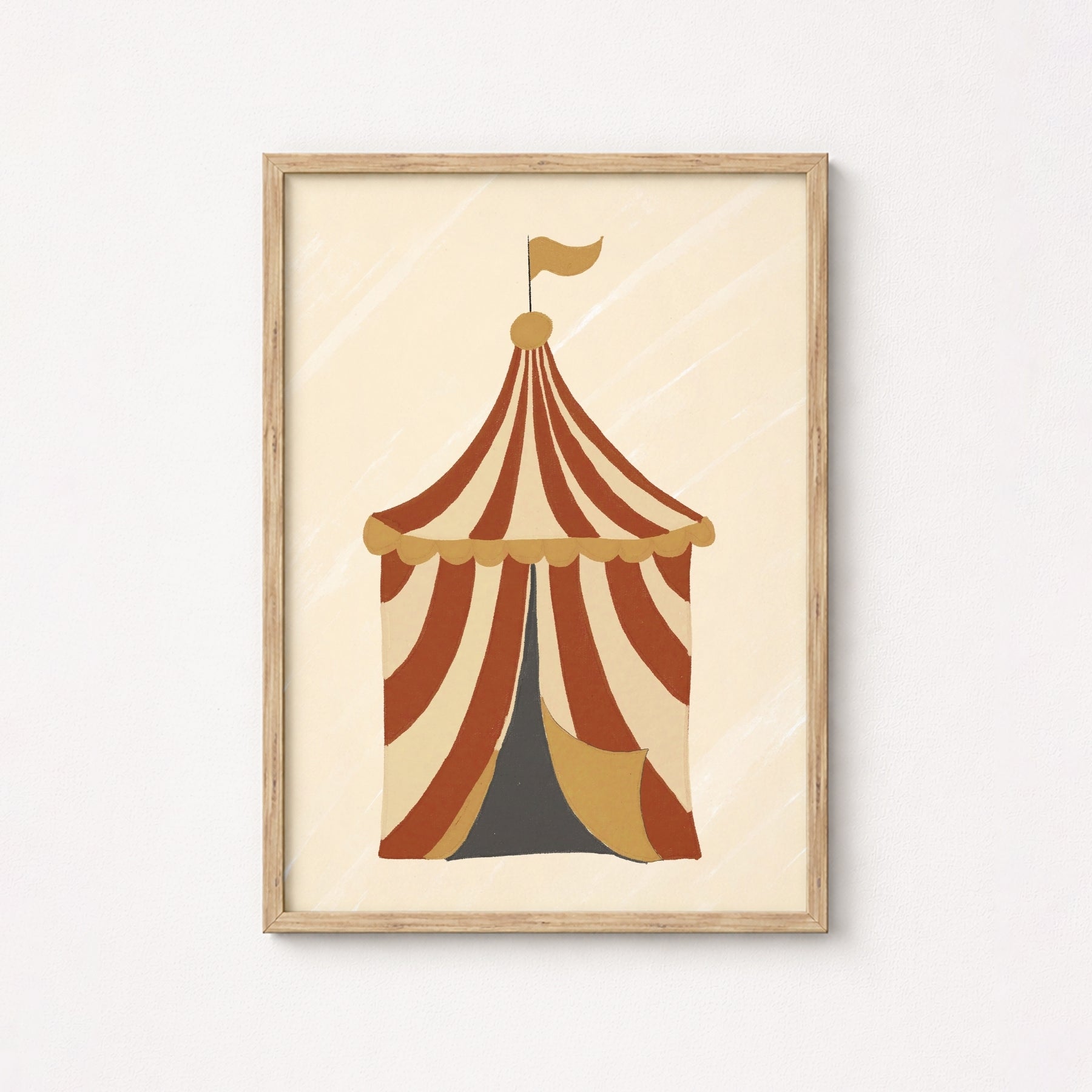 Stampa per bambini con tenda da circo