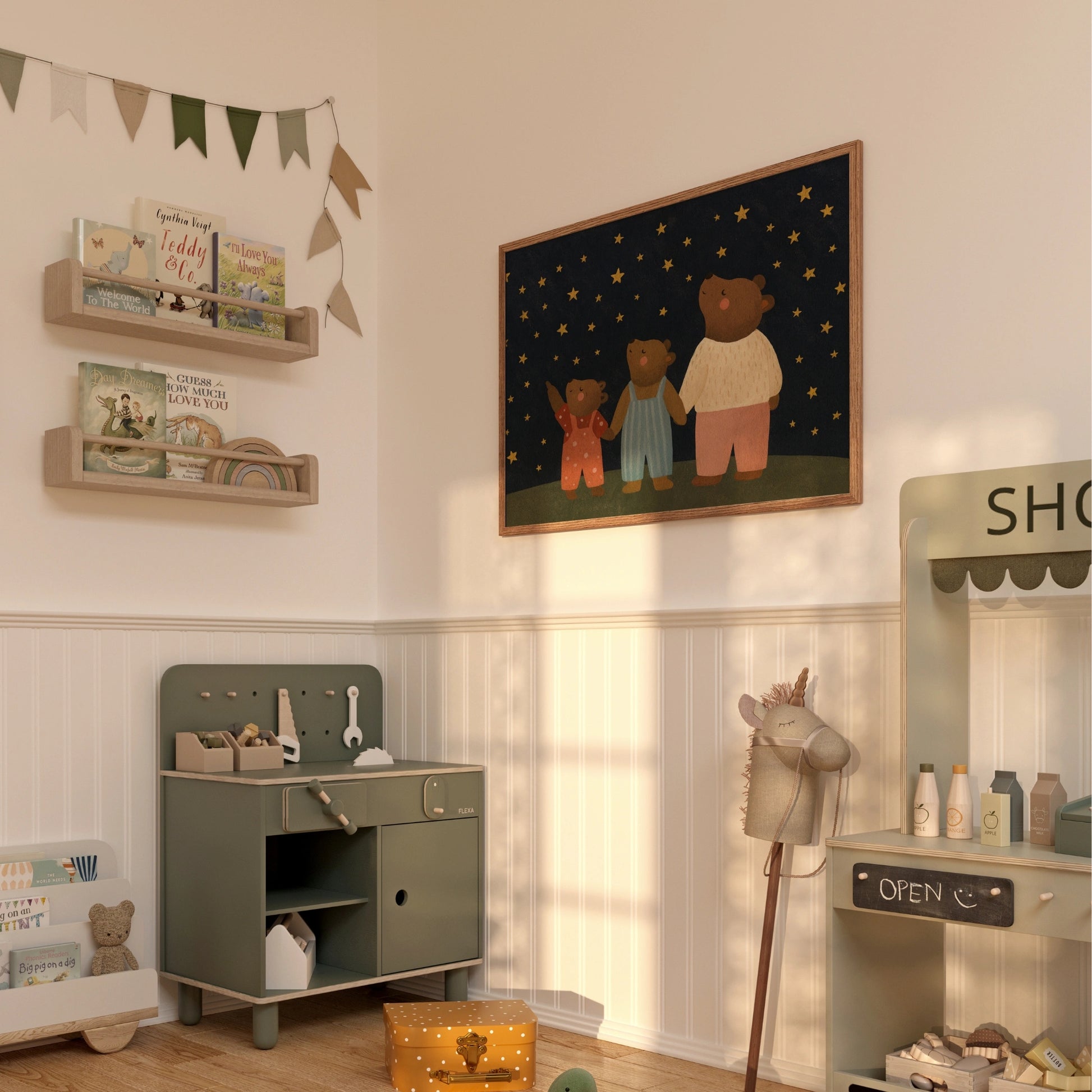 Impression pour chambre d'enfant : chiot et chaton – Décoration murale animalière mignonne pour enfants