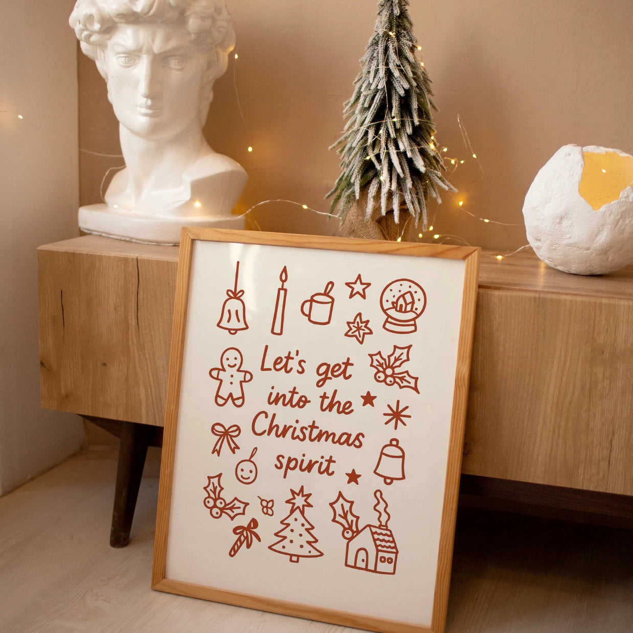 Let's Get Into the Christmas Spirit Poster