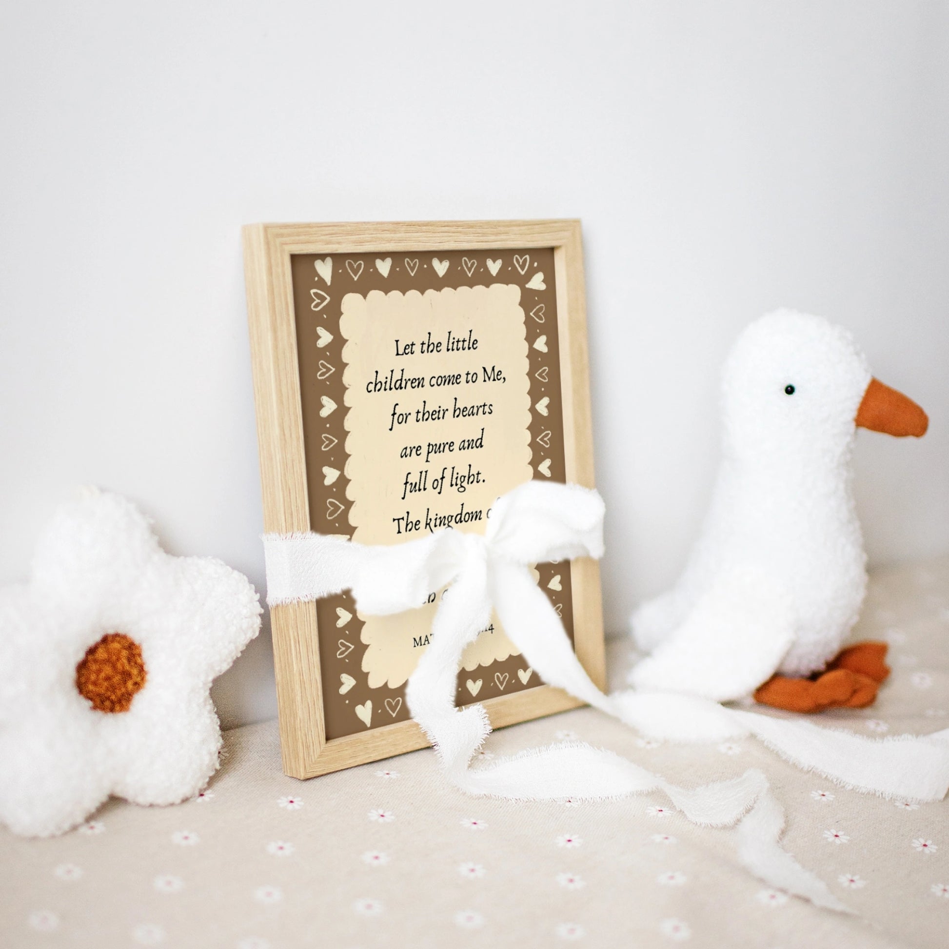 Neutral Christian Nursery Poster