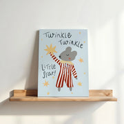 Twinkle Little Star Mouse – Nursery & Kids Canvas Wall Art