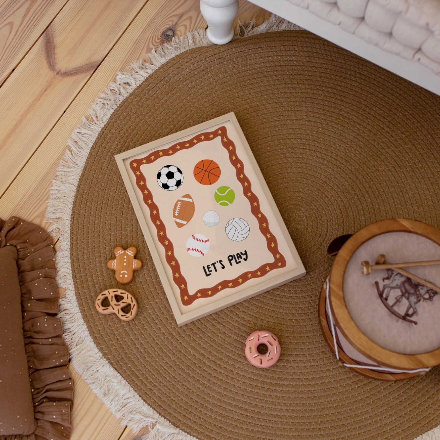 Let’s Play Sports Nursery Wall Art