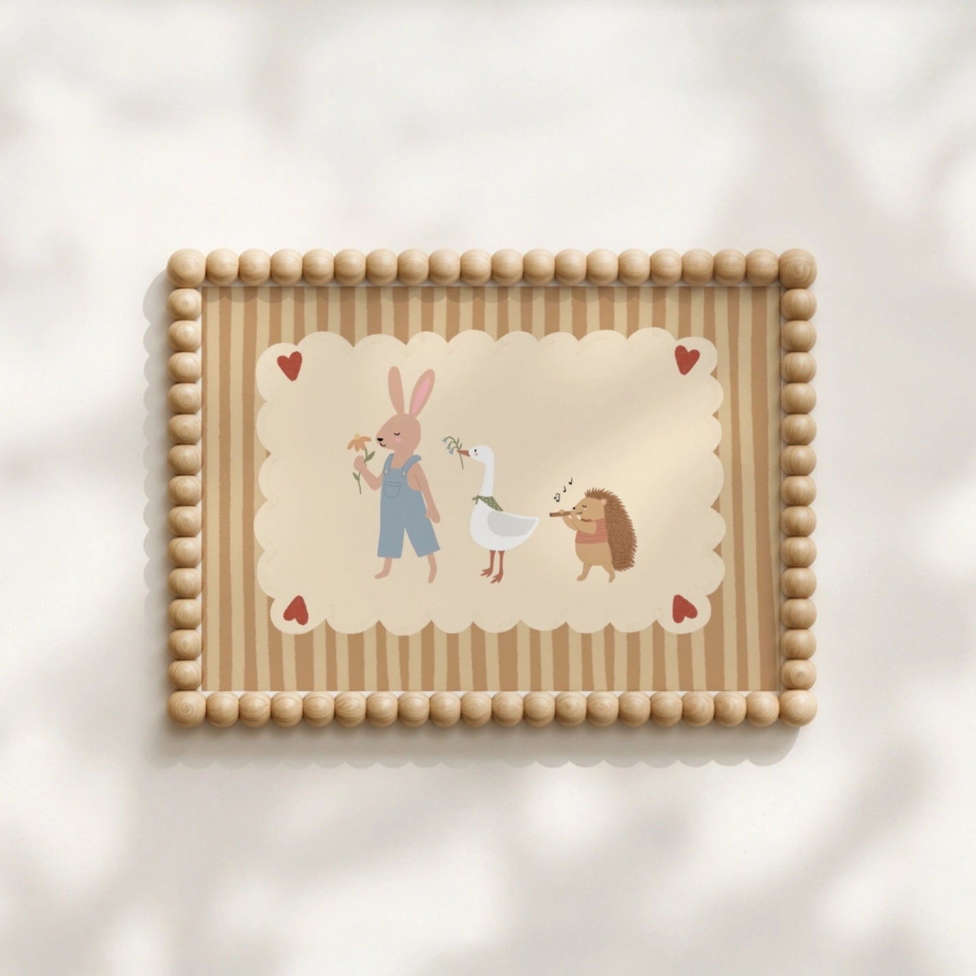Animal Friends Nursery Wall Art, Whimsical Kids Decor