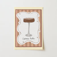 Espresso Martini Cocktail Wall Art, Kitchen Wall Decor