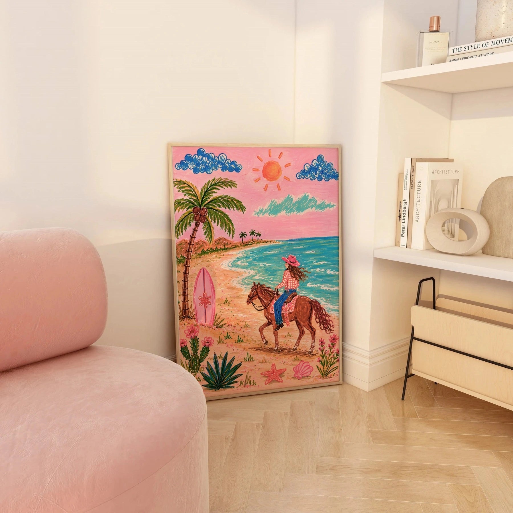Pink Coastal Decor