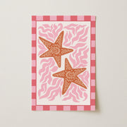 Pink Starfish – Coastal Wall Art