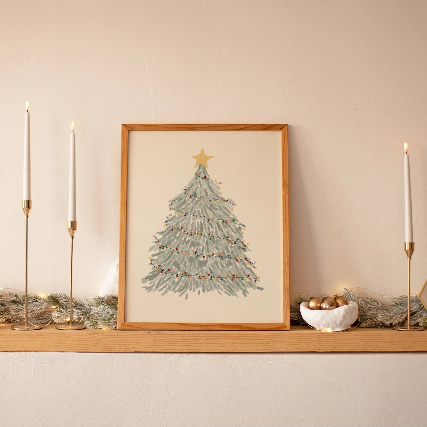 Classic Christmas Tree Wall Art