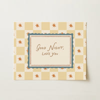 Stampa con citazione della buonanotte per cameretta bebè