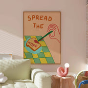 Spread the Word Orange and Green – Christian Wall Art