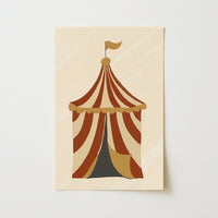 Stampa per bambini con tenda da circo
