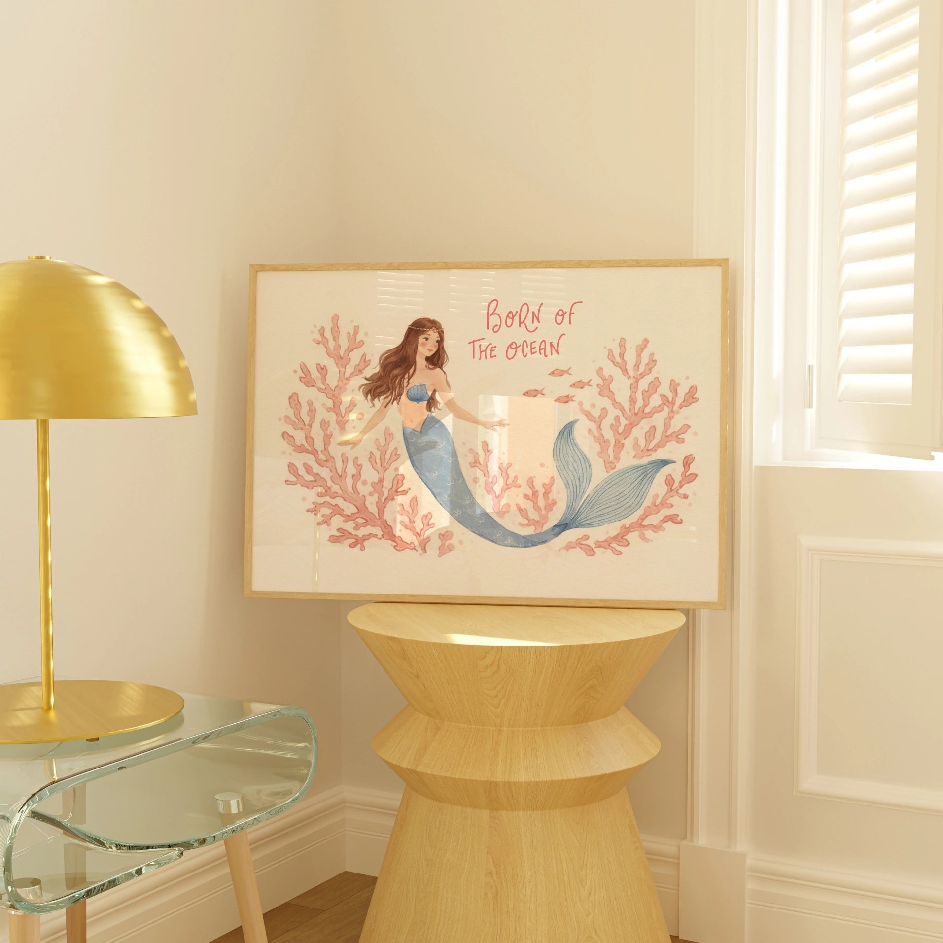 Décoration côtière sirène