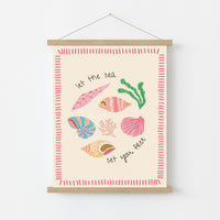 Pink Seashell Poster