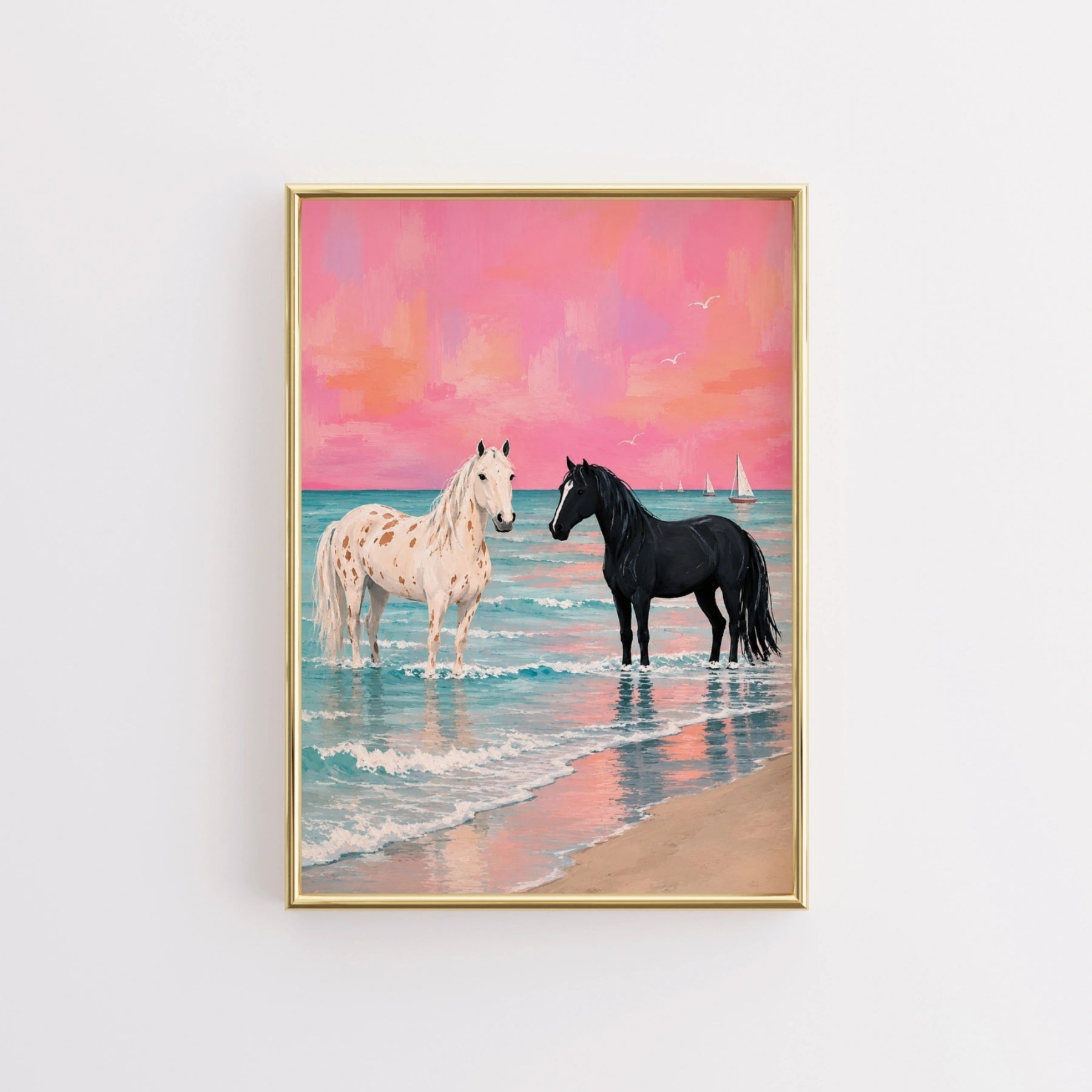 Beach Horse Print