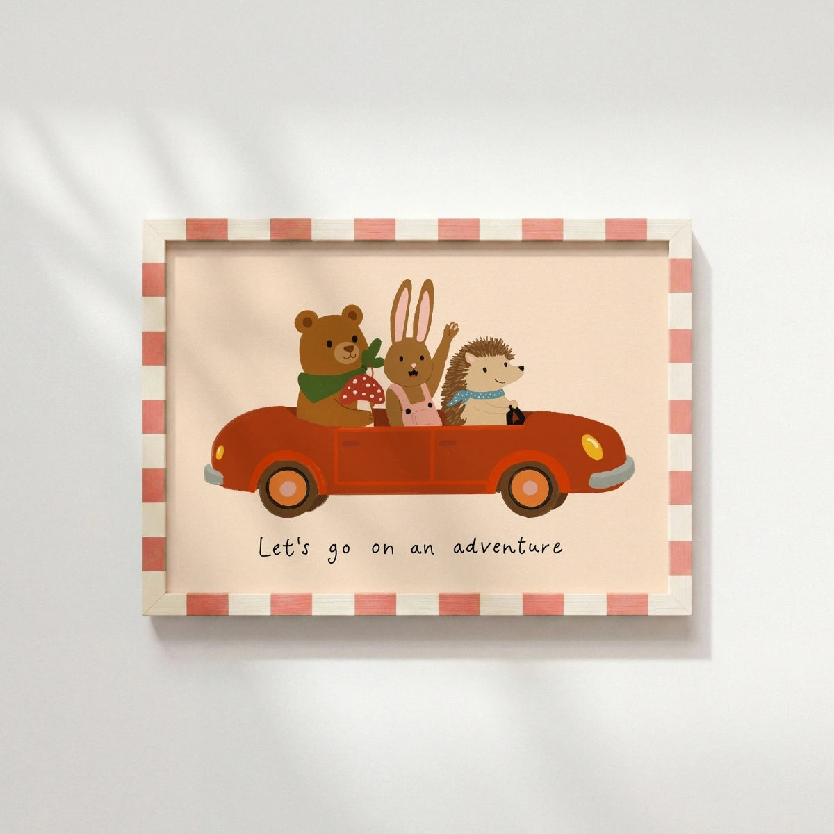Adventure Nursery Wall Art, Colorful Kids Decor
