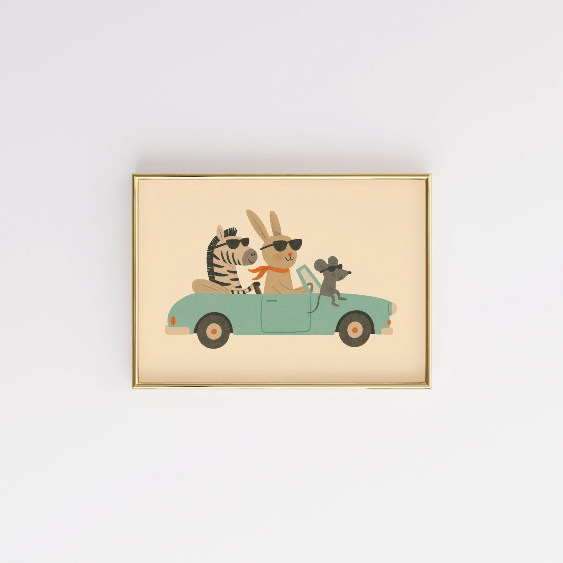Impression pour chambre d'enfant : chiot et chaton – Décoration murale animalière mignonne pour enfants