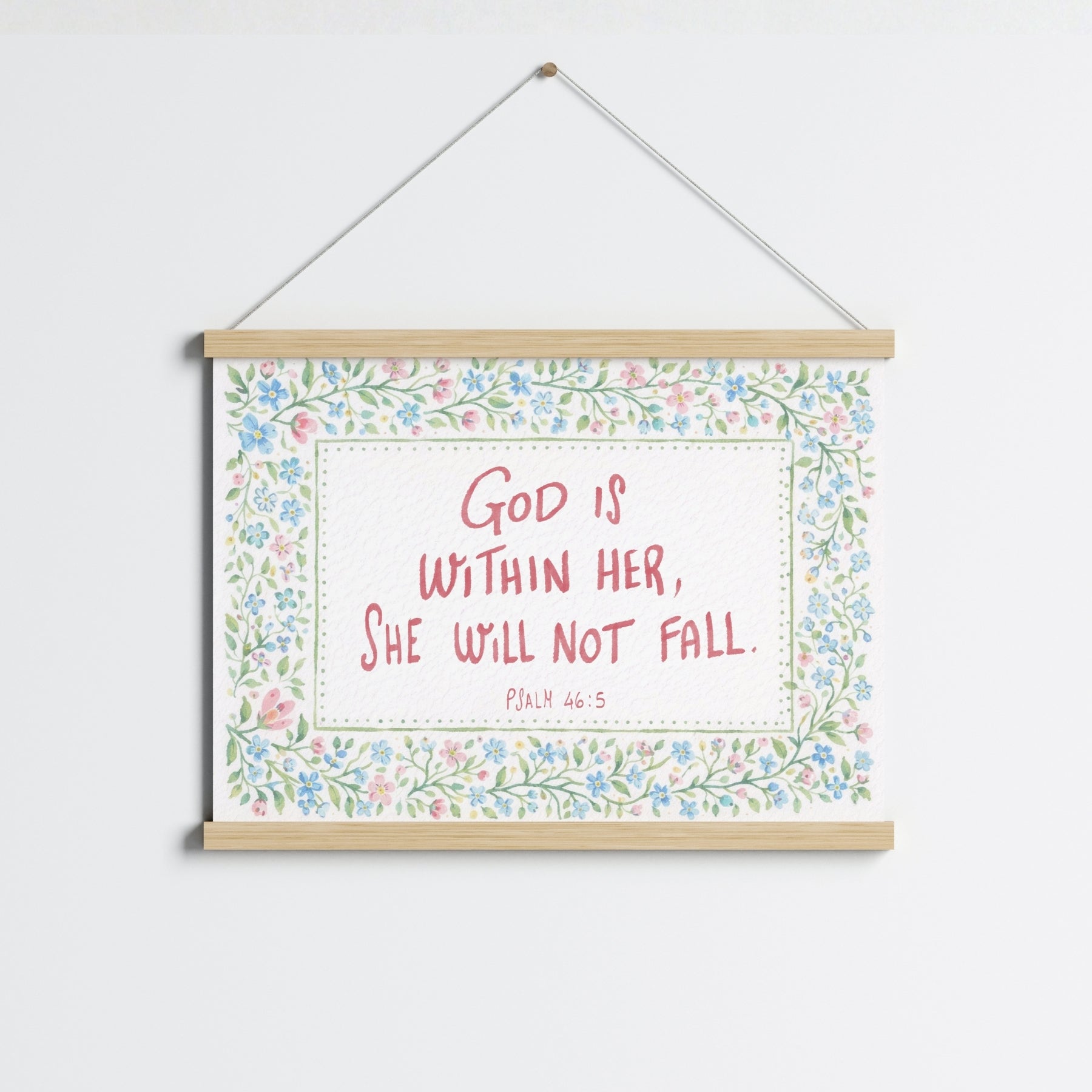 Décoration florale avec versets bibliques