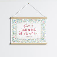 Décoration florale avec versets bibliques