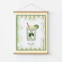 Mojito Cocktail Wall Art