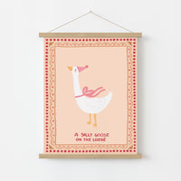 Silly Goose Nursery Print