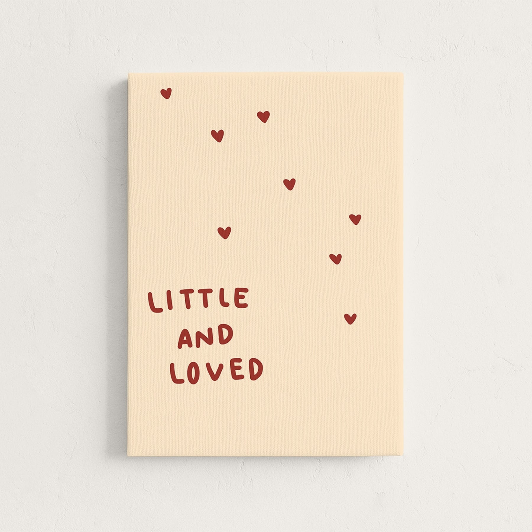 Little and Loved Nursery Canvas Print