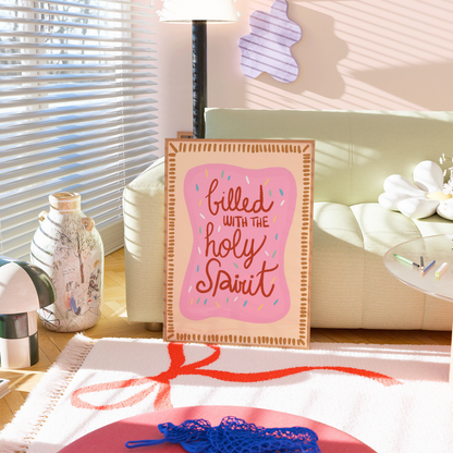 Filled with the Holy Spirit Wall Art – Trendy Faith Poster