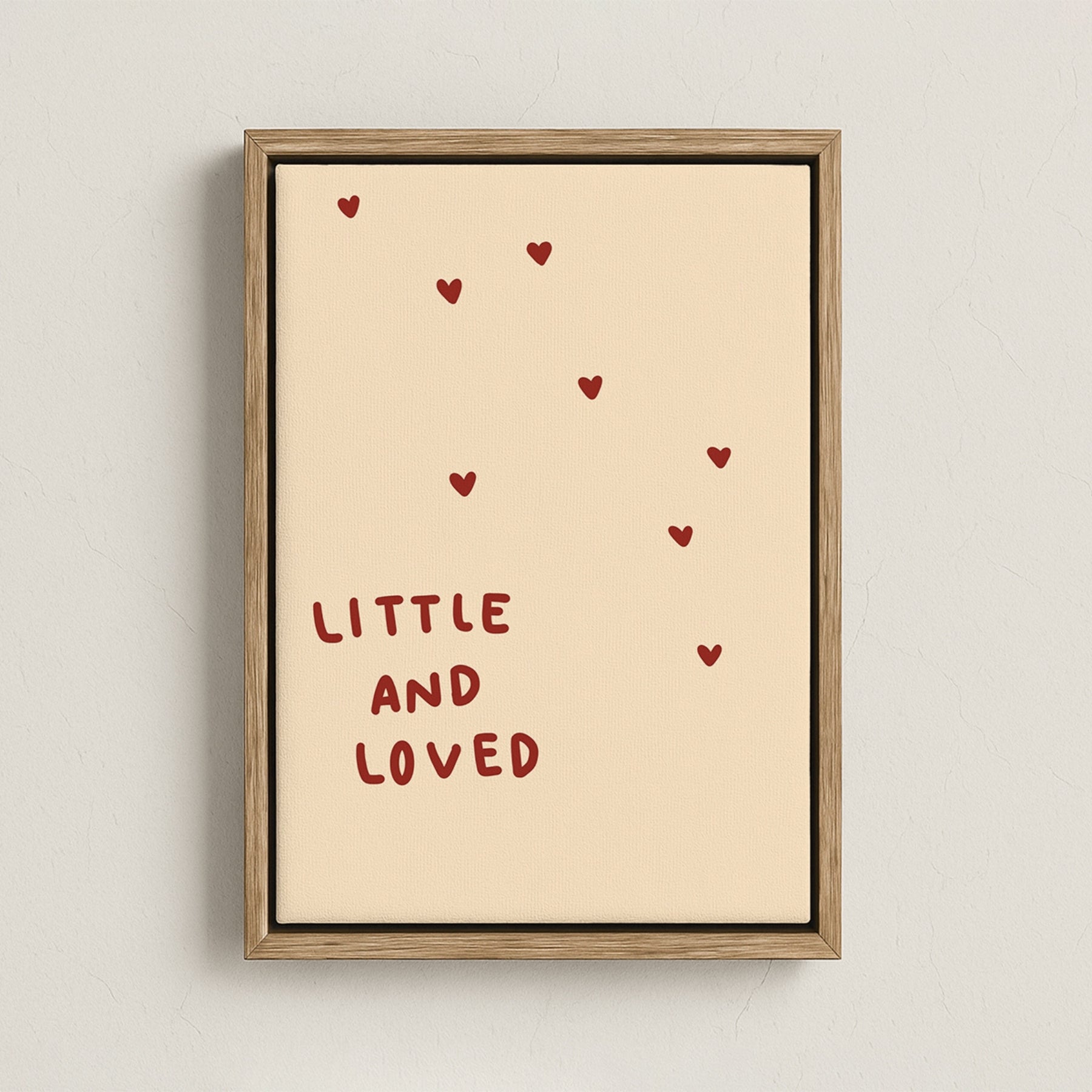 Little and Loved Nursery Canvas Print