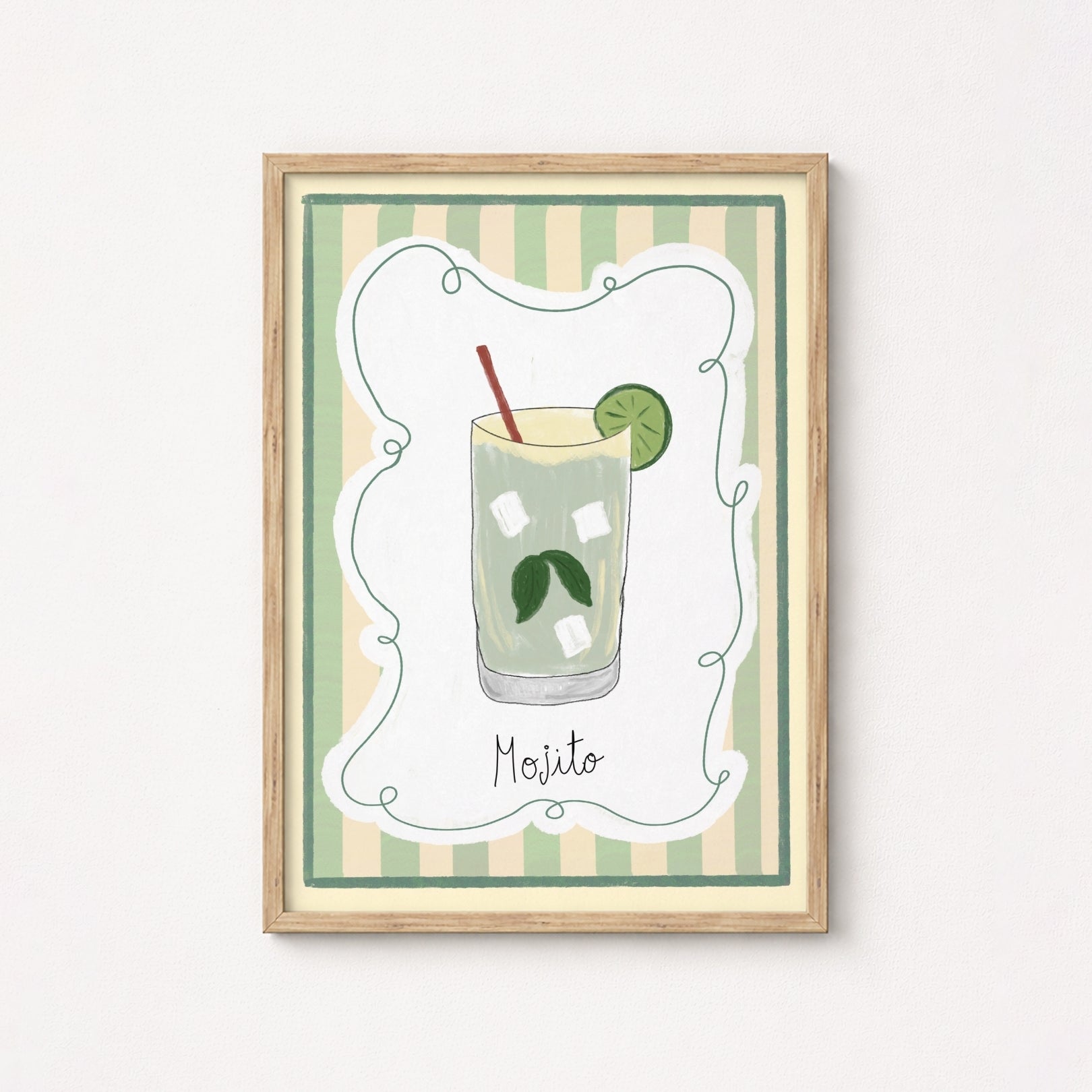 Mojito Cocktail Wall Art